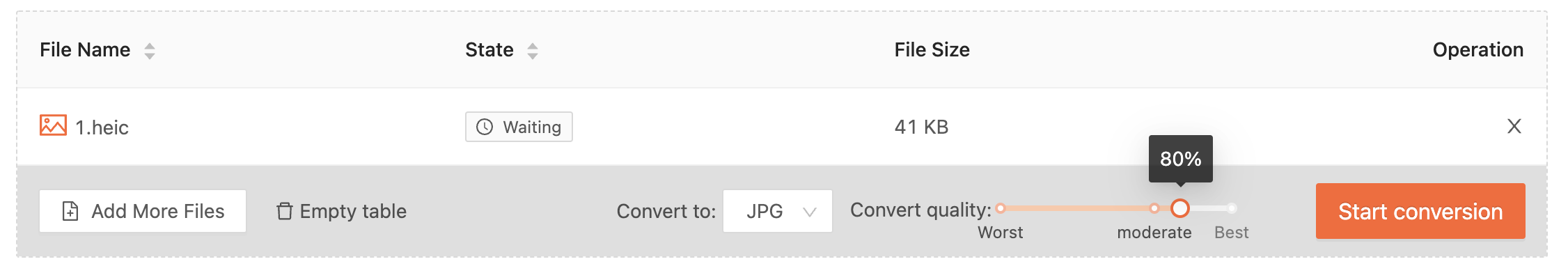 heic converter config